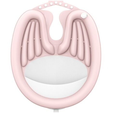 Rose Plateau Portable Lavabo Portable, Bac a shampoing domicile, Bac Pour Laver les Cheveux, Bassin Gonflable pour Laver Les Cheveux, Bassin lit Pour Lave Tête Domicile