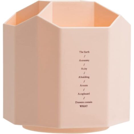 rose-porte-stylo Hexagonal 5 Compartiments, Rotatif Multifonctionnel Porte-stylo, Bote Porte-stylo De Papeterie, Postuler Fournitures De Bureau,