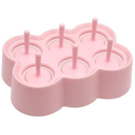 rose-rectangulaire 6 Moules  Glace En Silicone Enfants Diy Mini Moules  Popsicle Modles De Popsicle Maison Btonnets Boules De Glace Grilles  Glace