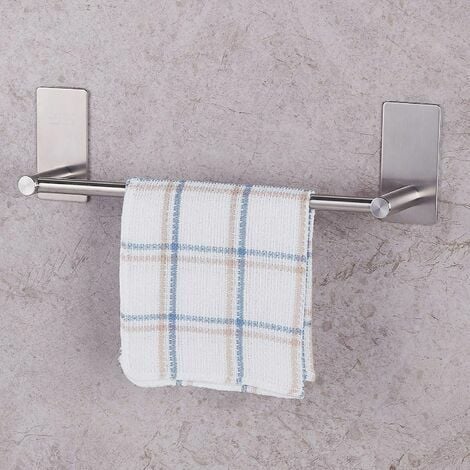 Taozun Self Adhesive Paper Towel Holder - Under Cabinet Paper Towel Rack  for Kitchen and Bathroom, SUS304 Brushed Stainless