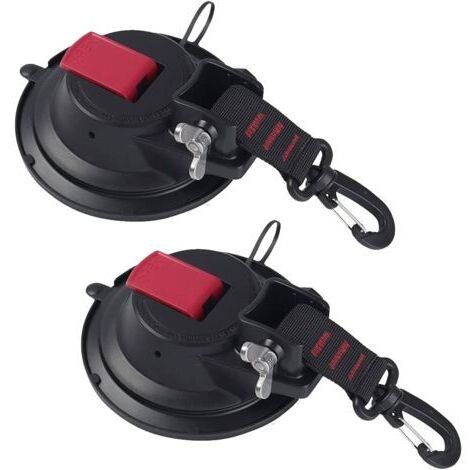 Rose, set de 2 robustas ventosas, anclajes multifuncionales, potentes y estables ventosas con ganchos de montaje giratorios de 360°.