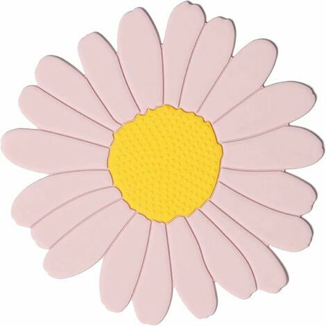 Rose-Set de table antidérapant en forme de fleur - Dessous de plat en silicone pour plats chauds - Sous-verre isolant pour casseroles et poêles