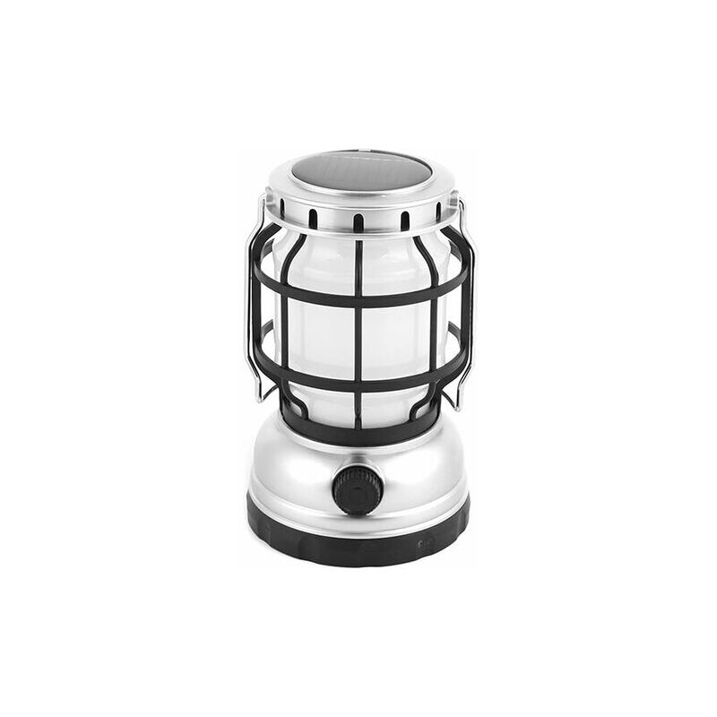 Rose-Solar Light Camping Usb Rechargeable Led Waterproof Outdoor Lantern Tent Shaped Lamp