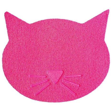 Rose - Tapis de litière pour chat en pvc imperméable