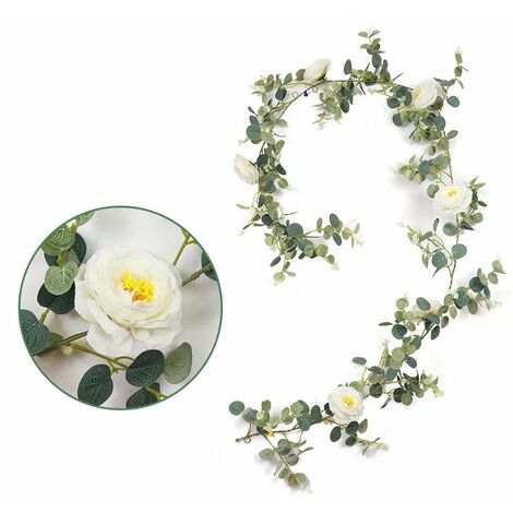 Rose Vine, Artificial Plant, Artificial Flower, Wedding Decoration, Home Decoration, Artificial Vine Flower (190 cm F