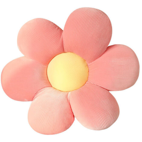 (Rose,35x35cm)Coussins de Chaise Forme de Fleur, Coussin de Sol Coussin de Siège Confortable Moelleuses Oreiller Tatami pour Enfant Jardin Salon Intérieur Extérieur Décoration