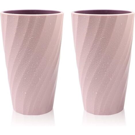 (Rose)Lot de 2 gobelets de Salle de Bain incassables, Doux et Durable, pour Brosse à Dents