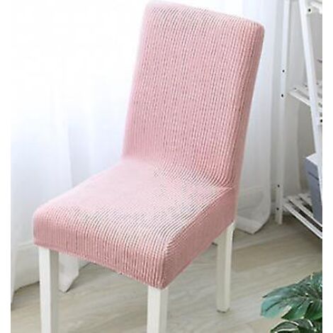 (rose)lot De 4 Housse De Chaise  Couverture De Chaise De Lasthanne Jacquard Pattern Housse De Salle  Manger Universel Housse De Protection, Trs Fa