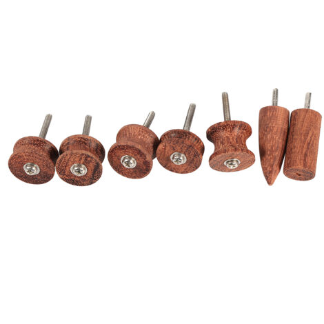 Rosenholz-Lederpolierset – 7-teilig