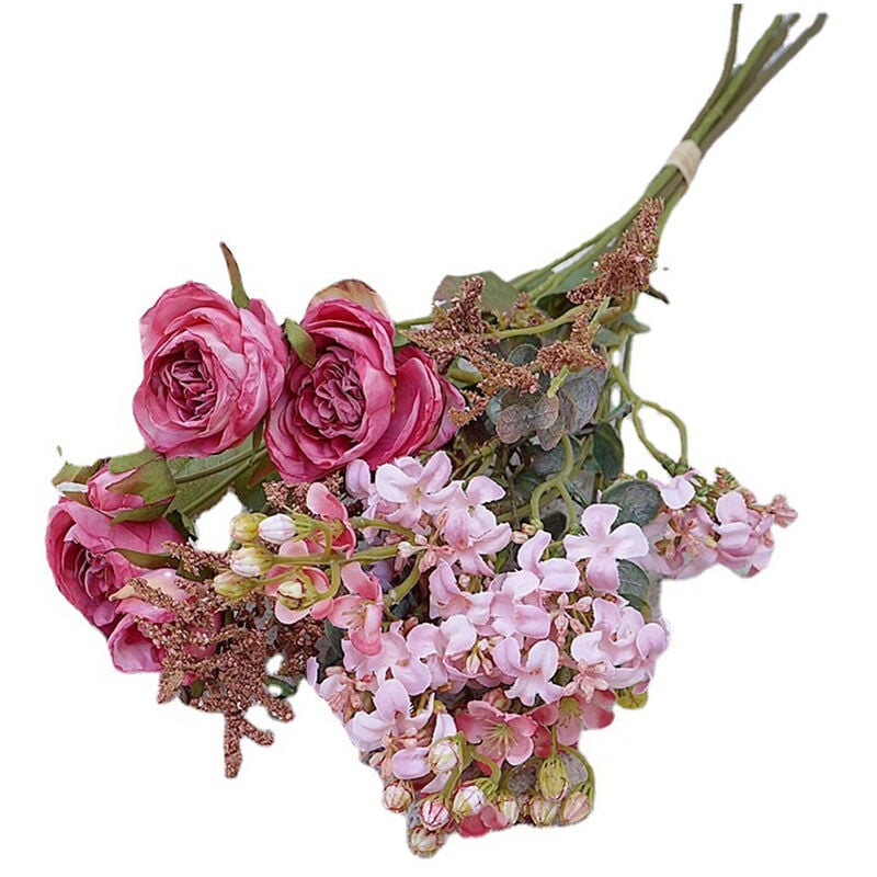 Tlily - Roses Sauvages de Luxe avec de L'Herbe SéChéE à la Recherche D'Un Bouquet de Fleurs SpéCial Accessoires de Photographie de Mariage