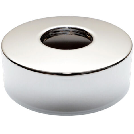 Roseta alta redonda cromada de 3/4"