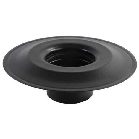 Roseta de acero negro incrustado de 8 mm, 2 mm de espesor, con ala