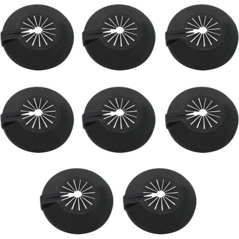 Roseta de radiador KZQ, de aplicación universal para tubos de 30-55 mm, las tapas de las abrazaderas de los tubos están provistas de clips en el interior para fijarlas al tubo.