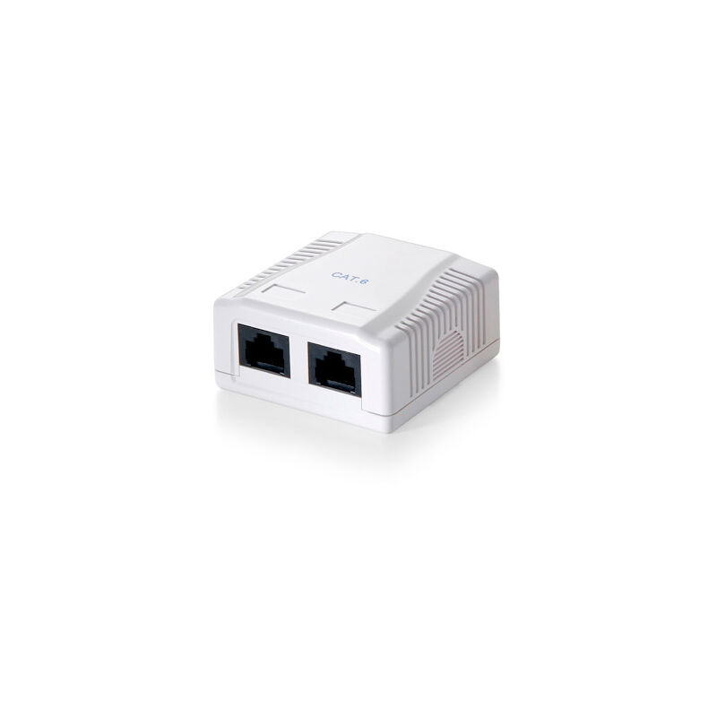 

Roseta de superficie categoria 6 2 hembras rj45