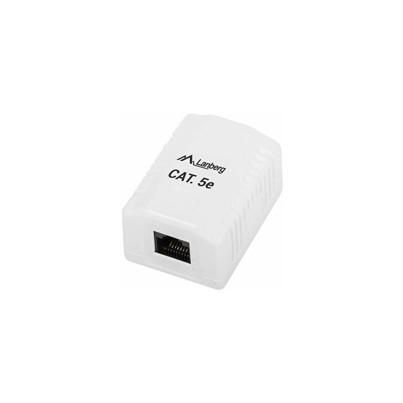 

Roseta de superficie lanberg cat.5e utp 1x toma rj45 blanco