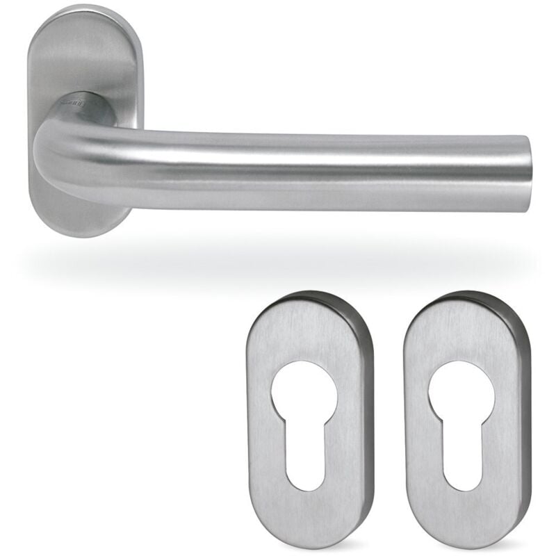 Selec Design - Sertie De Rosace Ovale Avec Ressort Modèle Hera Inox Avec Bouche