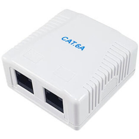 Roseta superficie equip cat 6a 2