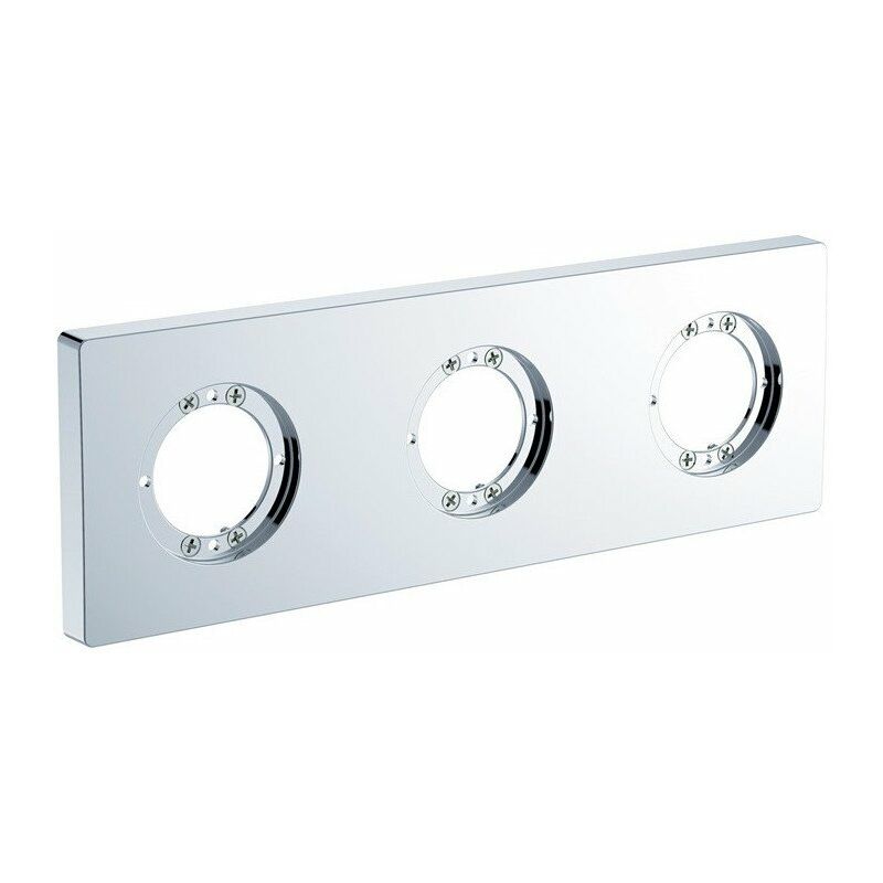 

Rosetón ARCHIMODULE 3 orificios, 83 x 249 mm cromado STANDARD - Ideal