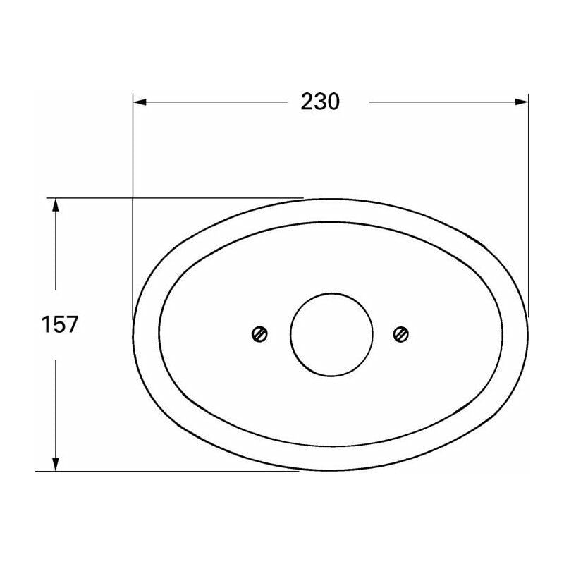 

Rosetón ovalado acero inoxidable mate - Grohe