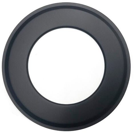 MBM Rosetón pintado negro para chimenea de humos, diámetro 130 mm, estufa de leña