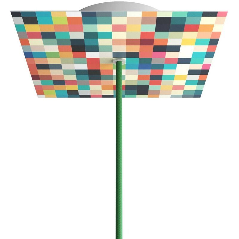 

Rosetón Rose-One cuadrado, 200 mm con 1 agujero y 4 agujeros laterales - PROMO | Palette - Palette