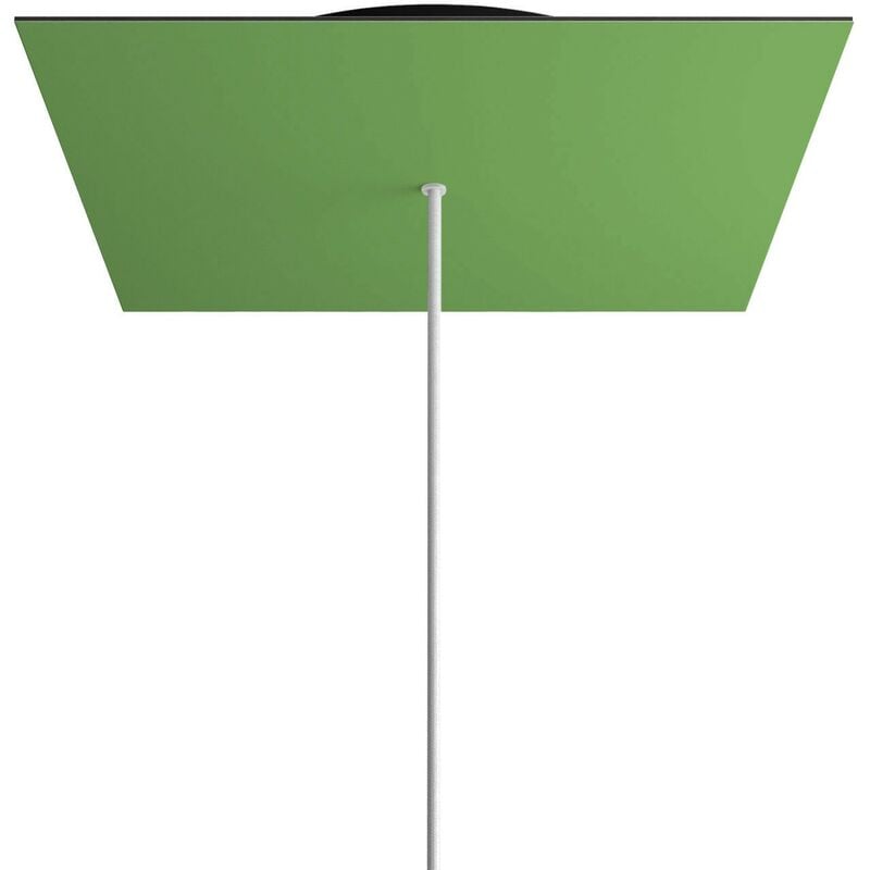 

Rosetón XXL Rose-One cuadrado, 400 mm con 1 agujero y 4 agujeros laterales | Negro - Verde Prado - Verde Prado