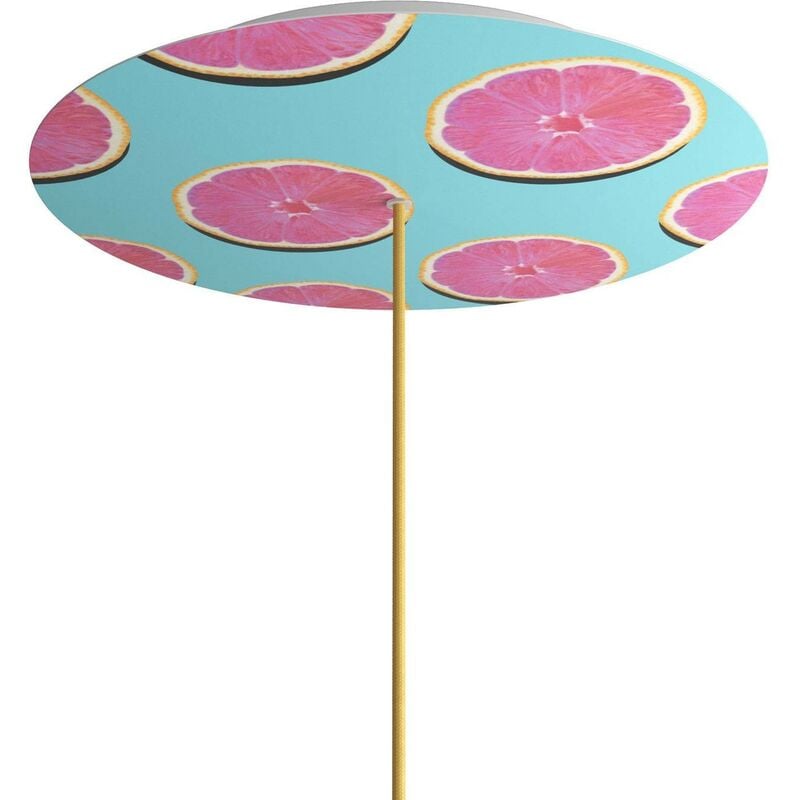 

Creative Cables - Rosetón XXL Rose-One redondo, diámetro 400 mm con 1 agujero y 4 agujeros laterales - PROMO | Orange - Orange