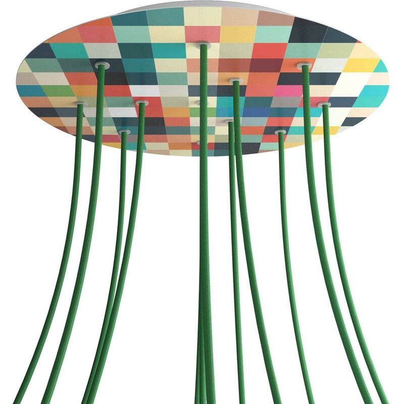 

Rosetón XXL Rose-One redondo, diámetro 400 mm con 12 agujeros y 4 agujeros laterales - PROMO | Palette - Palette