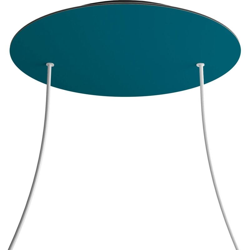 

Rosetón XXL Rose-One redondo, diámetro 400 mm con 2 agujeros y 4 agujeros laterales | Negro - Petróleo - Petróleo