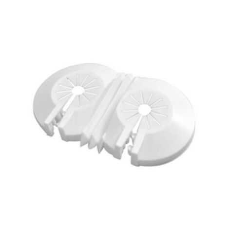 ROSETTA MATERIALE PLASTICO UNIVERSALE DOPPIA Diam. 10-22 mm (Pz.25)