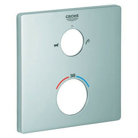 Rosetta quadrata Grohe 49079 per THM - Set di finiture cromate