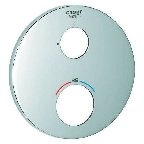 Rosetta rotonda Grohe 49073 per termostato - Set di finiture cromate