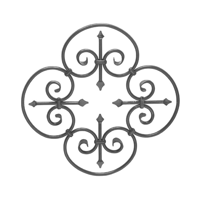 Rosette - Hauteur 580mm largeur 580mm section en tube rond Ø12mm - Fer forgé - à souder Deco Fer Forge
