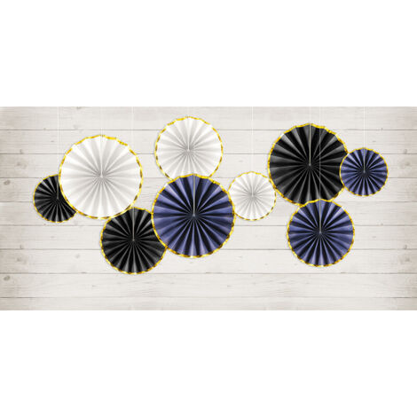 Rosette decorative, blu navy (1 confezione / 3 pezzi)