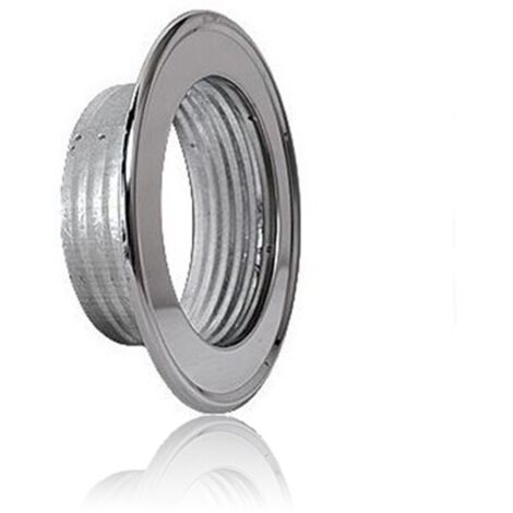 Rosette décorative spiroflex acier inoxydable 200 mm poli