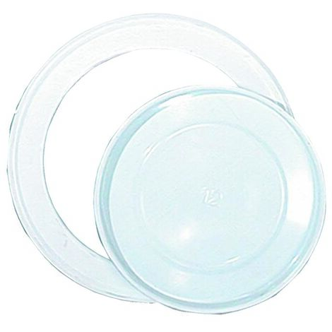 Rosette en aluminium blanc d.160