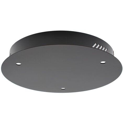 LEDBOX Rosette ronde noire, Ø250mm