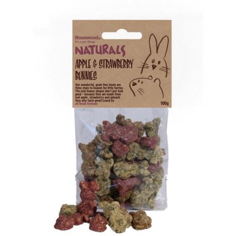 Rosewood  Apple & Strawberry Bunnies 100g - PK 9 - 265596