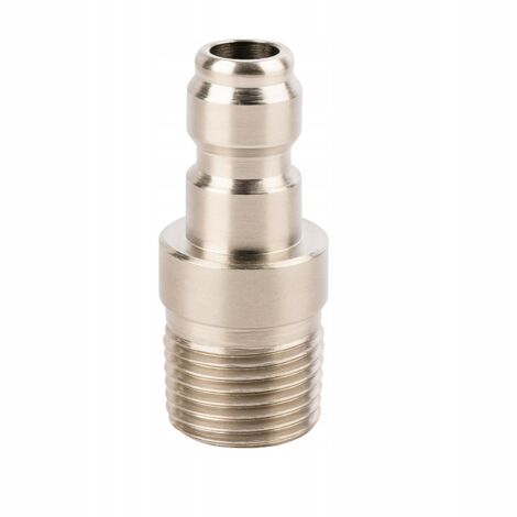 Rosfix Adaptateur 3/8" M pour Nettoyeur Haute Pression – Inox 304, Raccord Rapide Mâle Filetage 3/8" Pour Lance, Mousseur, Accessoires Accessoire de Nettoyage