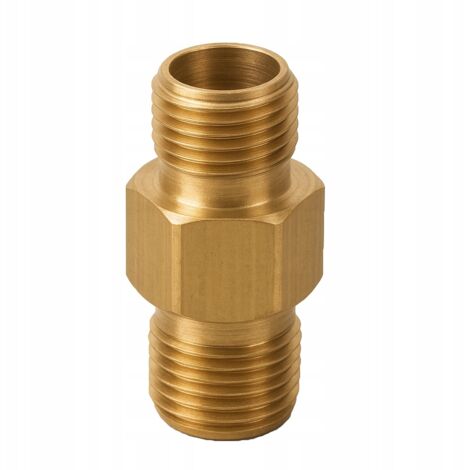Rosfix Adaptateur Haute Pression 1/4" Mâle-Mâle – Laiton Massif Anticorrosion  Filetage Précis  Pour Eau et Air  compatible avec nettoyeur haute pression