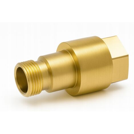 Rosfix Adaptateur M22 Femelle vers TR22 Mâle – Laiton Haute Qualité, 300 Bar, 155°C  Pour Lance EasyLock et Pistolet Easy Press  compatible avec nettoyeur haute pression Kärcher HD HDS
