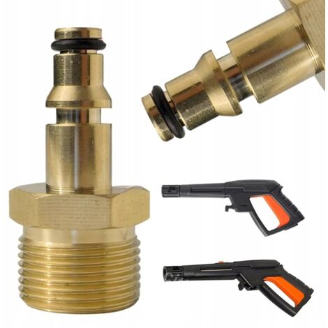 Rosfix Adaptateur M22 x 1,5 Click – Laiton Solide, Tige 14 mm  Connexion Rapide  compatible avec nettoyeur haute pression Patriot, Daewoo, Bort, Yili
