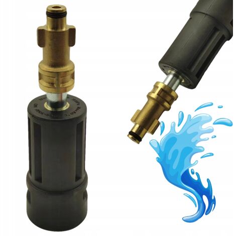 Rosfix Adaptateur Nettoyeur Haute Pression – Bosch Ancien Type vers Baïonnette Kärcher K  Laiton, 160 Bar, 60°C  Installation Facile  Accessoire de Nettoyage Puissant