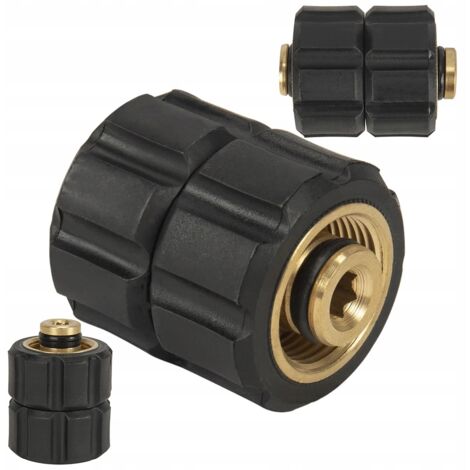 Rosfix Adaptateur Rotatif M22x1,5mm Mâle-Mâle – Laiton Haute Qualité, 400 Bar, 150°C  Raccord Rapide  compatible avec nettoyeur haute pression Kärcher et Kranzle