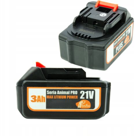 Rosfix Bloc D’Alimentation 21V 3Ah Lithium – Haute Capacité, Charge Rapide  Cellules Durables  Pour Outils Électroportatifs
