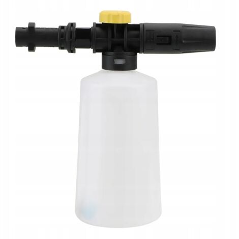 Rosfix Buse à Mousse 750ml Bayonet – Réservoir Transparent, Jet Réglable, Débit de Détergent compatible avec nettoyeur haute pression Kärcher K2–K7