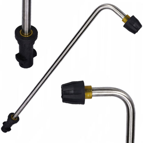 Rosfix Buse Coudée 90° M18 – Jet Plat Haute Pression 160 Bar, 60°C, 15 l/min Pour Zones Difficiles compatible avec nettoyeur haute pression Kärcher K2–K7