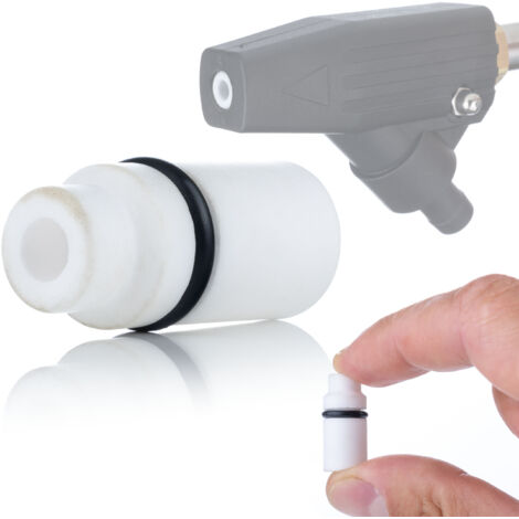 Rosfix Buse de Sablage Céramique Blanche – Porcelaine Haute Durabilité  Ø8,6 mm, Longueur 25,5 mm  Remplaçable  Accessoire pour Kit de Sablage