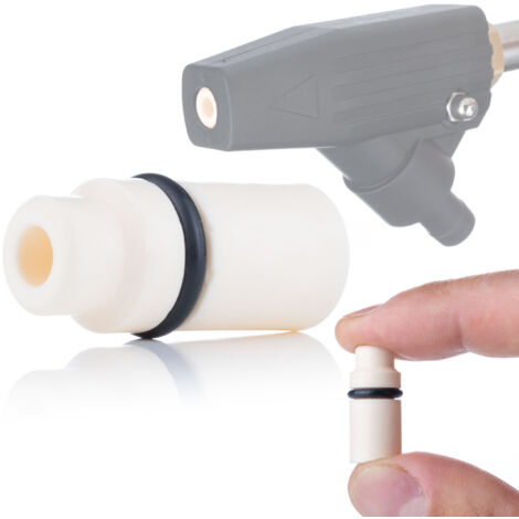 Rosfix Buse de Sablage Céramique Or – Ø8,6 mm, Longueur 25,5 mm  Haute Résistance à l’Usure  Pour Kit de Sablage  Accessoire de Nettoyage Industriel