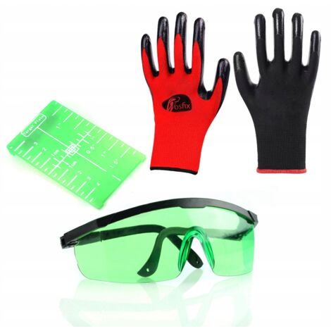 Rosfix Cible verte pour lecture du niveau laser + Lunettes de protection vertes pour laser Rosfix 1 pièce.